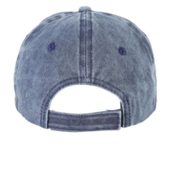 NEW USA Flag Rhinestone Hat Denim Blue by Twig & Arrow!NWT! - Picture 3 of 9